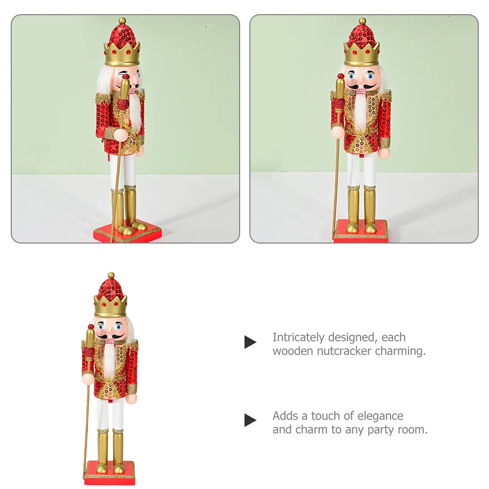 

Christmas Nutcracker Wooden Soldier Decoration Small Xmas Nutcracker Christmas Home Office Table Decor Xmas Decor
