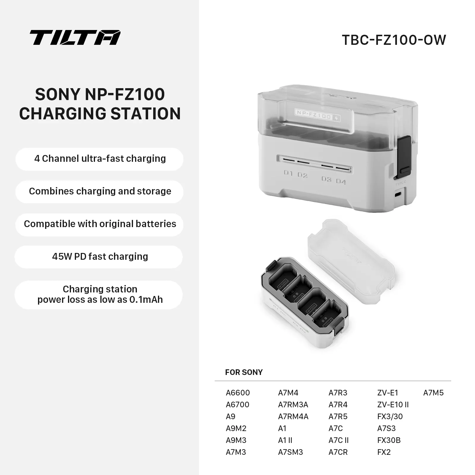 TILTA Full/Half A7V Camera Cage Kit voor Sony A7V A7M5 A7RV met kabelklem Xeno zijhandvat PD V-mount batterijhouder TA-T100