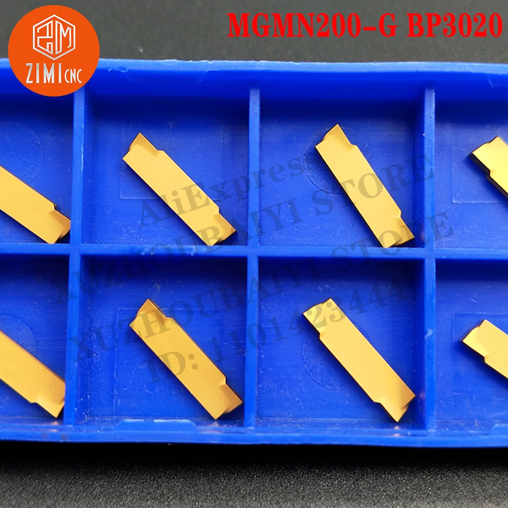 MGMN200-G BP3020 كربيد حشو إدراجات معدنية مشقوقة باستخدام الحاسب الآلي رقاقة سريعة حامل خارجي أدوات القطع أدوات تحول MGMN