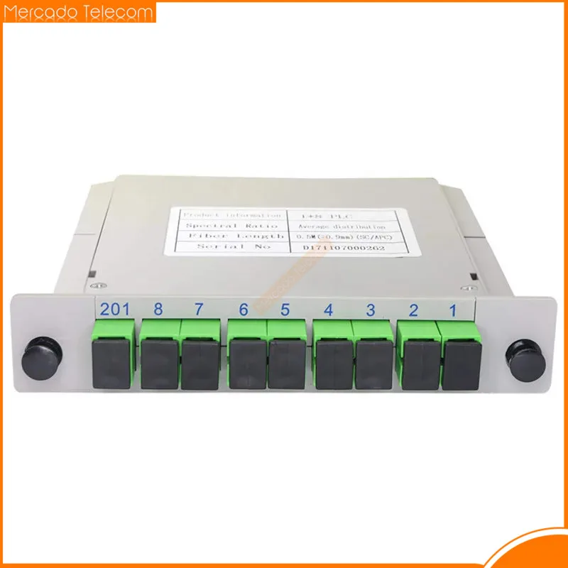 

1X8 SC APC UPC Fiber Optic Splitter Box PLC Splitter box Insert sheet Type Fiber Optical Coupler Splitter High Quality