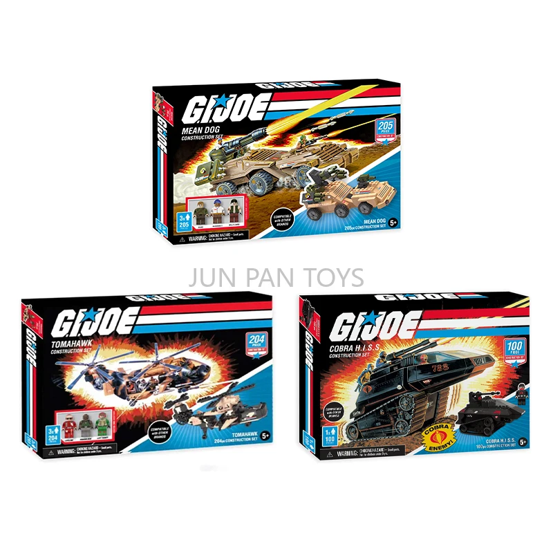 GI Joe Tomahawk Cobra Hiss Mean Dog Action Figure Vehicle Set Classic Movies Model Collectible Children Toy Birthday Present 1pc