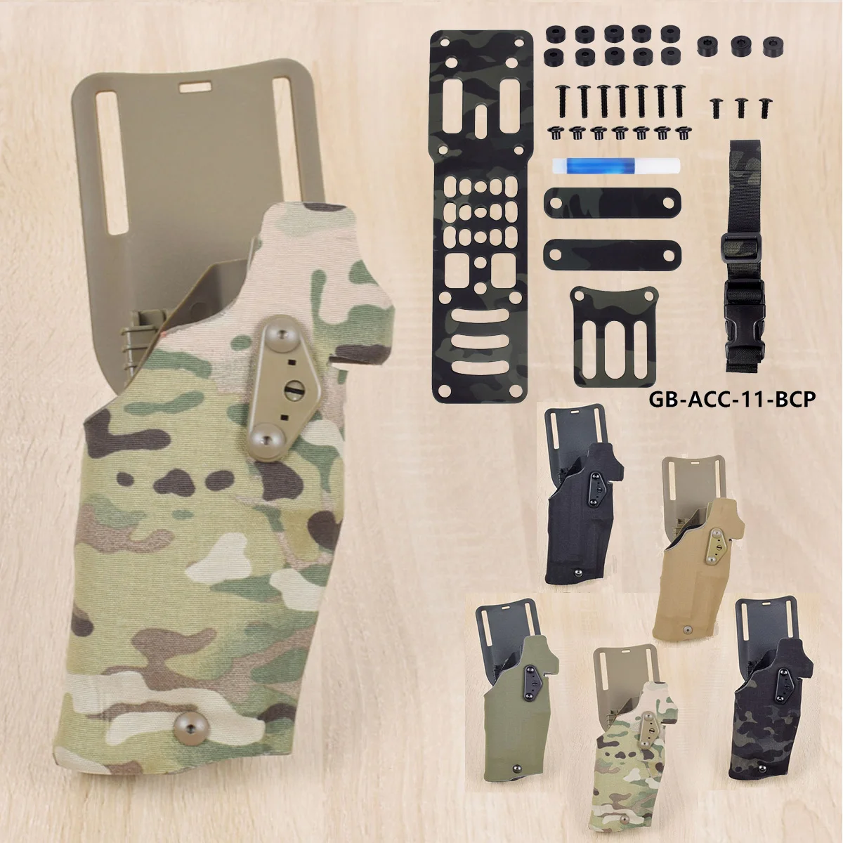 

Тактическая кобура для быстрой пистолета для Glock 17 19, совместимая с кобурой для фонарей X300U X300, адаптер для быстрого крепления, кожух для ног, падение