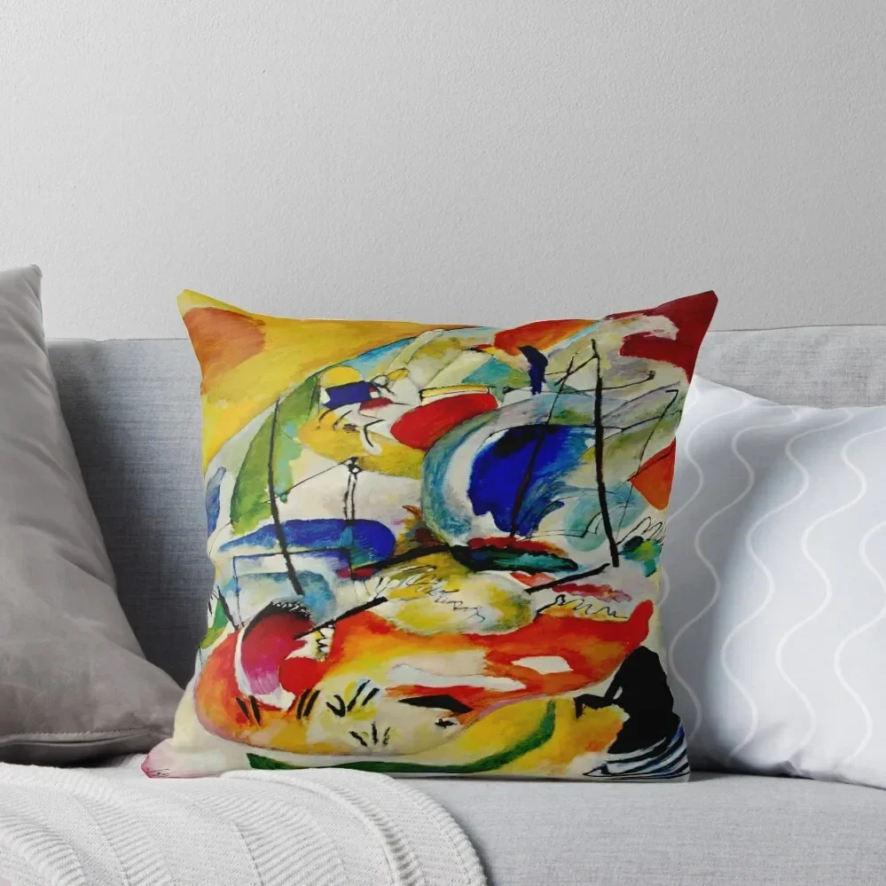 Wassily Kandinsky Improvisation 31- Sea Battle Kandinsky Abstract Art Throw Pillow Pillowcase Cushion Sofa Pillow Cover Pillow