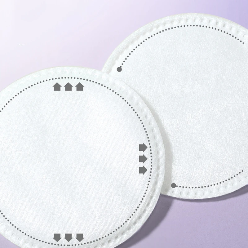 100/400 قطعة من وسادة القطن المستديرة الناعمة والمسامية ذات الملمس على الوجهين تستخدم لتنظيف الوجه اليومي وإزالة المكياج #4