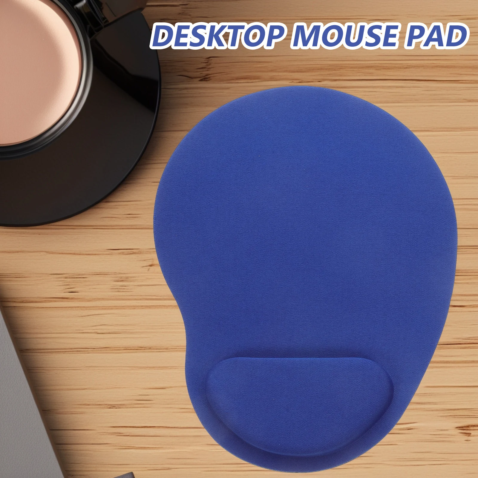 แผ่นรองเมาส์คอมพิวเตอร์แบบตั้งโต๊ะที่สะดวกสบาย ที่วางข้อมือตามหลักสรีรศาสตร์สำหรับเล่นเกมในสำนักงาน แผ่นรองกันลื่นแบบนุ่ม ใช้กับแล็ปท็อป