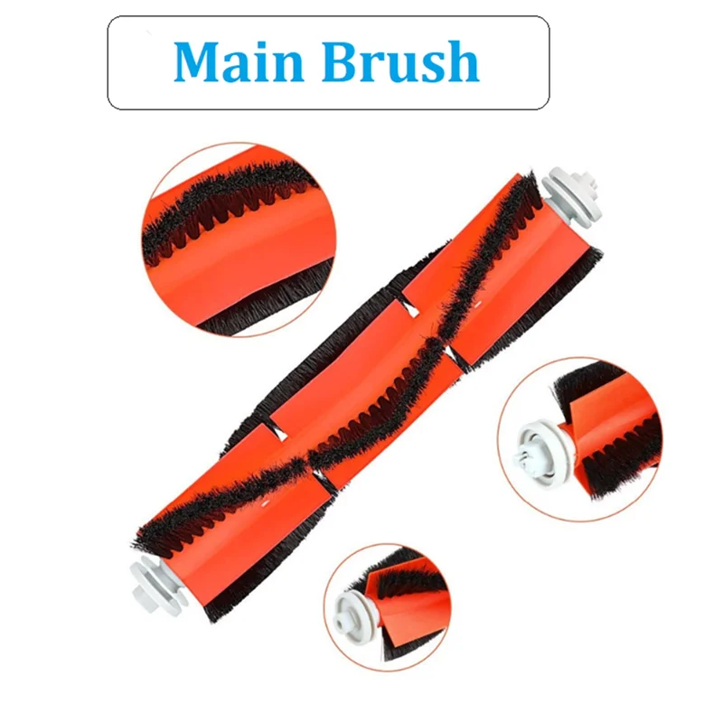 2PCS Robotic Vacuum Cleaner Main Brush Replacement Accessories For Xiaomi Dreame S10 / S10 Pro