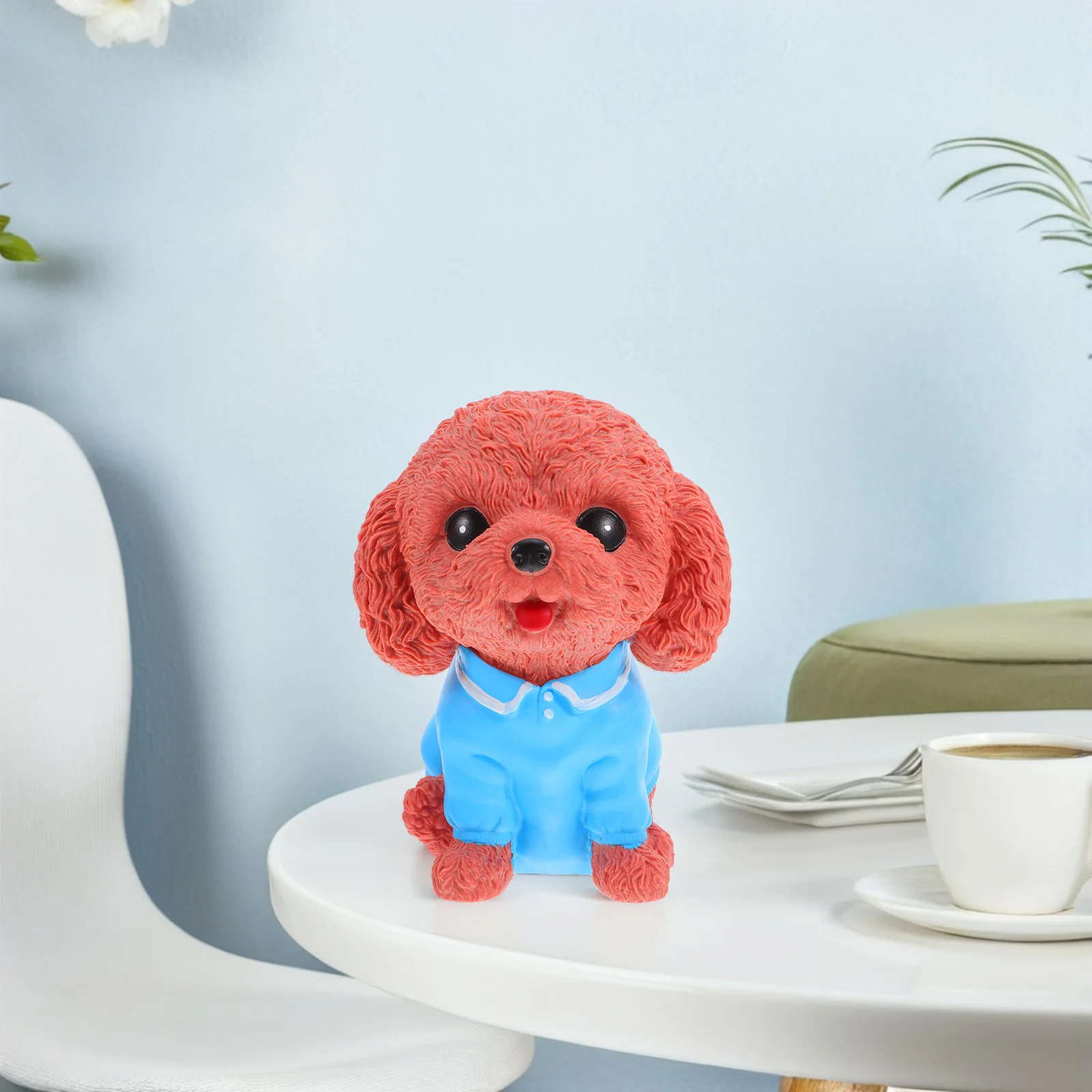 Lindo perro en forma de banco cachorro ahorro de dinero olla alcancía de dibujos animados para niños niñas regalo