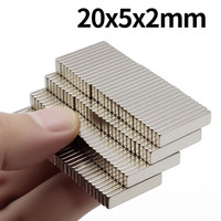 Super Powerful Square Magnets For Tool Storage, Office, Science, Education, Refrigerator Magnets 20x5x2mm