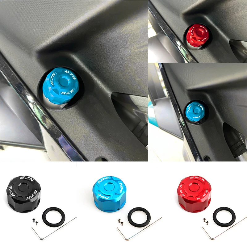 Motorrad CNC Kühlerdeckel Frostschutz-Kühlmitteldeckel Wassertankdeckel Dekorative Abdeckung für CFMOTO 675NK 675SR-R 675SRR 675 SR NK SRR