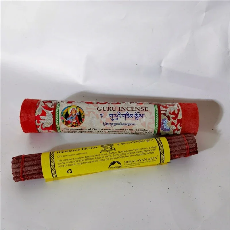 30pcs Nepal Himalaya Tibetan Incense Pure Handmade Thick Stick Incense DIY Household Buddhist Offering Incense To Relieve Stress