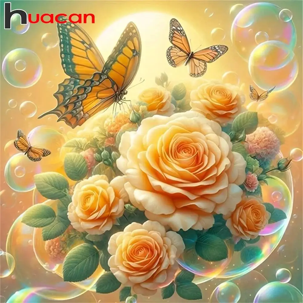 Huacan الماس اللوحة الحيوان الكلب الوافدين الجدد الماس الفسيفساء الكرتون ميرو ديكور فني للمنزل Diy بها بنفسك هدية حجر الراين صور