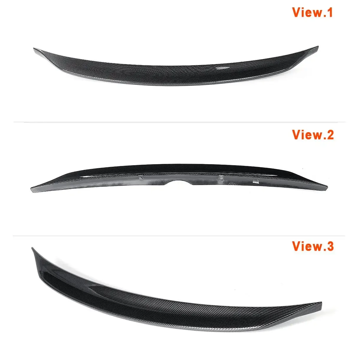 FOR SUBARU WRX STI VA1 VA2 15-21 Carbon Fiber Color DUCKBILL HIGHKICK Rrear Deck Spoiler Lid Tail