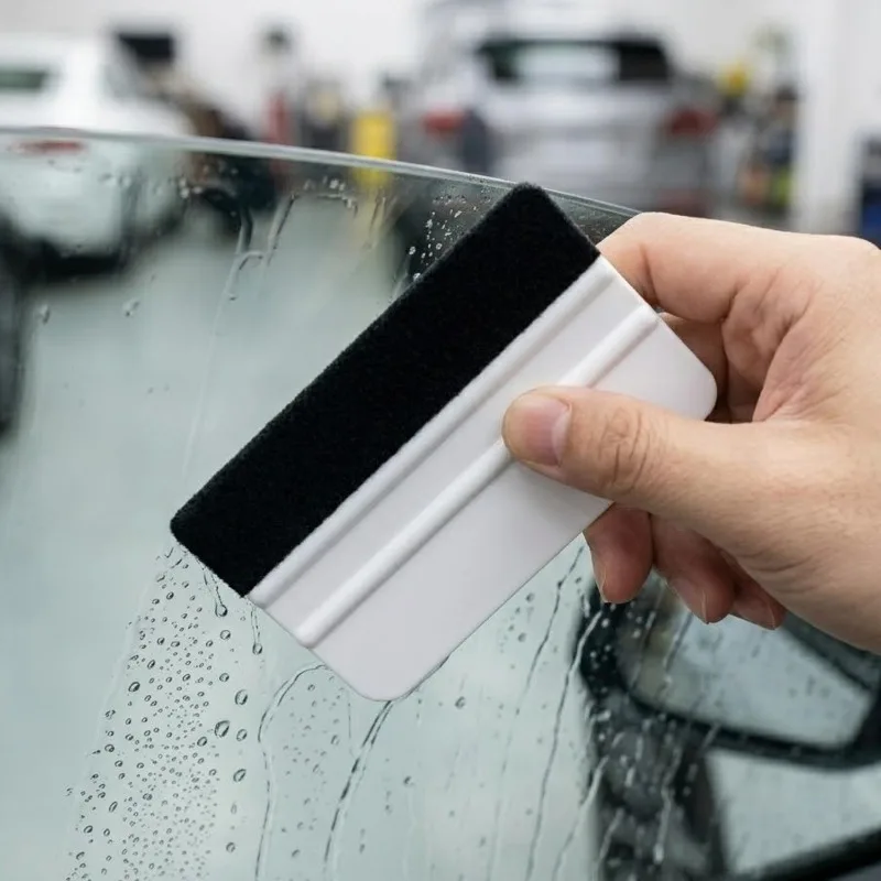 1-5x Scratch Free Film Felt Edge Squeegee Window Tinting Tool Car Vinyl Wrap Plastic Spatula Squeegee Wallpaper Smoothing