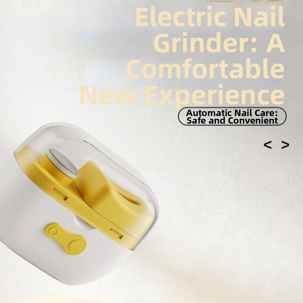 Rechargeable Electric Nail Clipper Anti Splash Three-Speed Adjustable Automatic Nail Trimmer Low Noise Safety