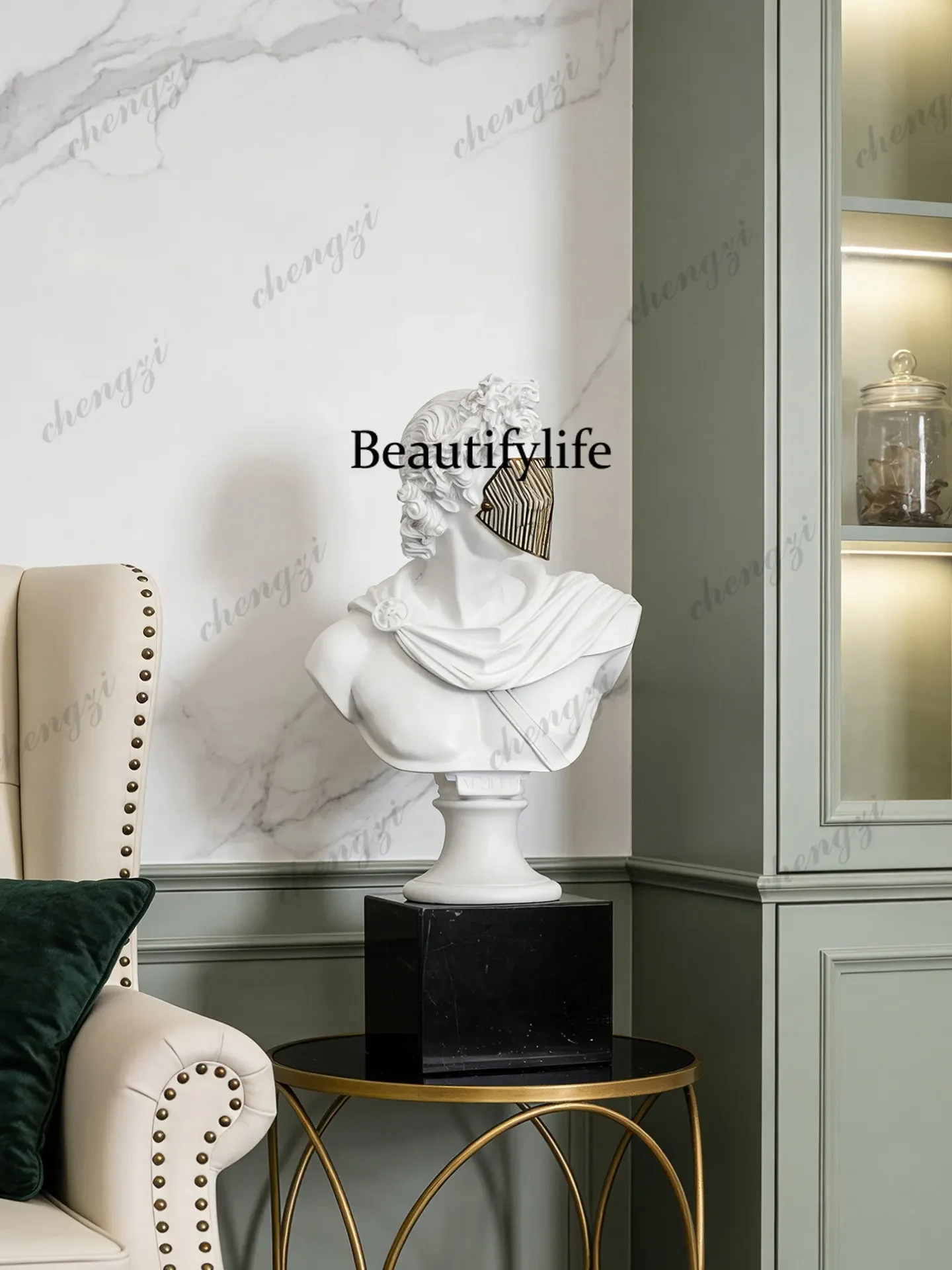 Modern, statue model room, living room porch ornament, TV cabinet, soft decoration, sculpture