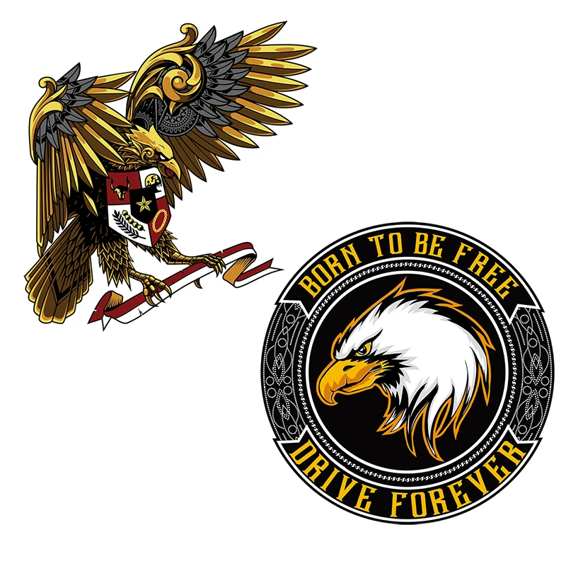 Three Ratels QC538 Personalized Art Animal Stickers Eagle Auto Moto Vinyle Stickers Race Huile Car Accessories Wall Sticker