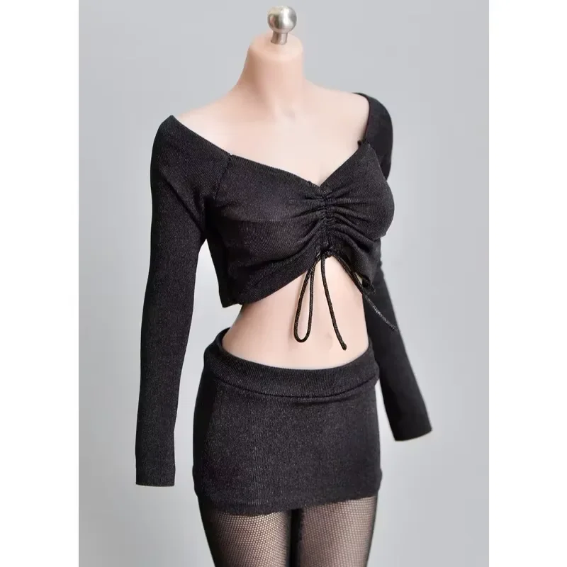 T-shirt base con coulisse stretta elastica soldato femminile in scala 1/6 adatta per figure giocattolo da 12 pollici Tbl Phicen Accessori per bambole corpo