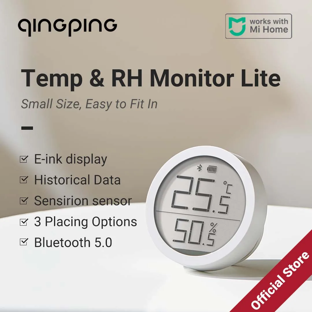 Qingping Thermometer Hygrometer Sensor Lite