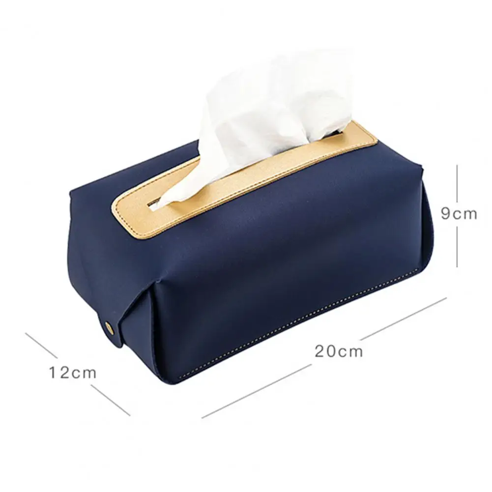 Scatola di fazzoletti in pelle PU scatola di carta Ins in stile nordico pieghevole custodia per tovaglioli portatile staccabile impermeabile custodia per fazzoletti per auto