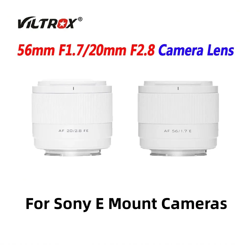 VILTROX 20mm F2.8/56mm F1.7 Camera Lens Ultra Wide Angle Auto Focus Lens For Sony E Mount Cameras