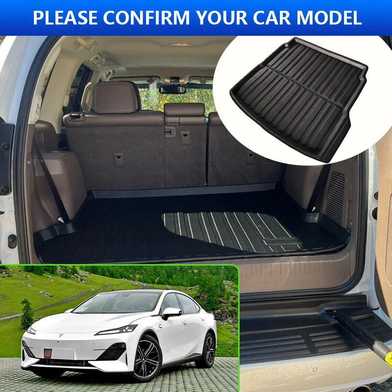 Car Trunk Mat for Changan Shenlan Deepal SL03 C385 2023 2024 2025 Floor Tray Carpets Rear Cargo Storage Liner Covers Accessories