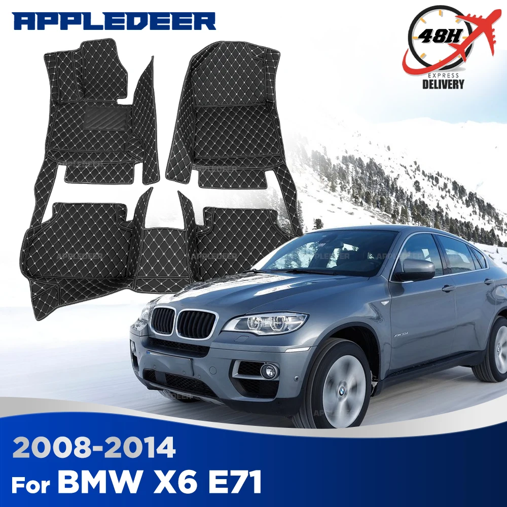 

Car floor mats for BMW X6 E71 2008-2014 2013 2012 2011 2010 2009 Custom auto foot Pads automobile carpet cover