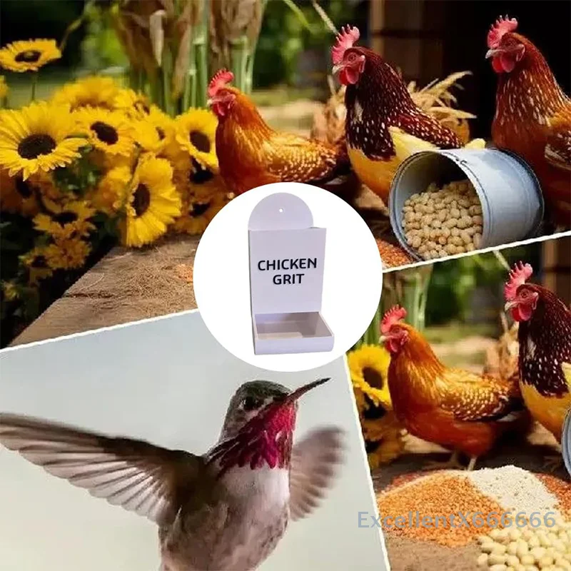 

3D Printed Gravel Gravity Feeder Ornament Creative Feeder Gift Home Distribution Feed Box Versatile Poultry Gravity Trough