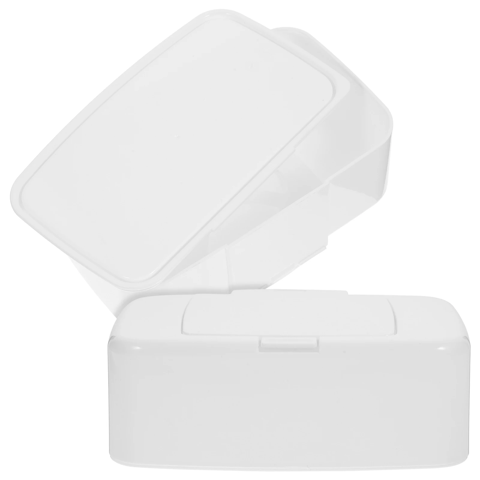 Portable Wipes Dispenser White Button Box For Home Bathroom Travel Refillable Reusable Container Tissue Holder Storage
