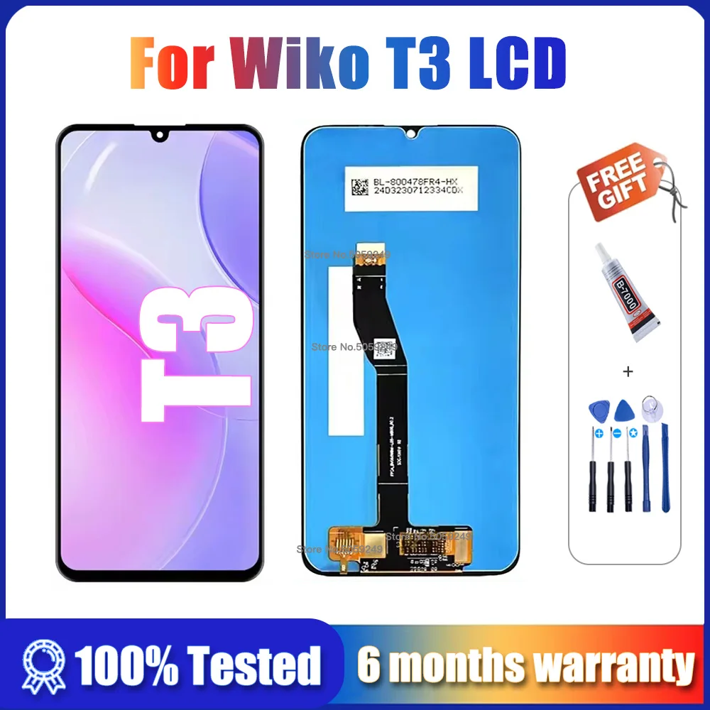 W-V770 Panel for Wiko T3 Screen Replacement Mobile Phone LCDs for Wiko T3 LCD Display with Touch Screen Digitizer Assembly