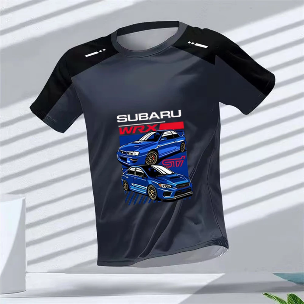 

Men's sports SUBARU short sleeved T-shirt casual round neck loose half sleeved 2026 summer WRX STI car fan clothing base trendy