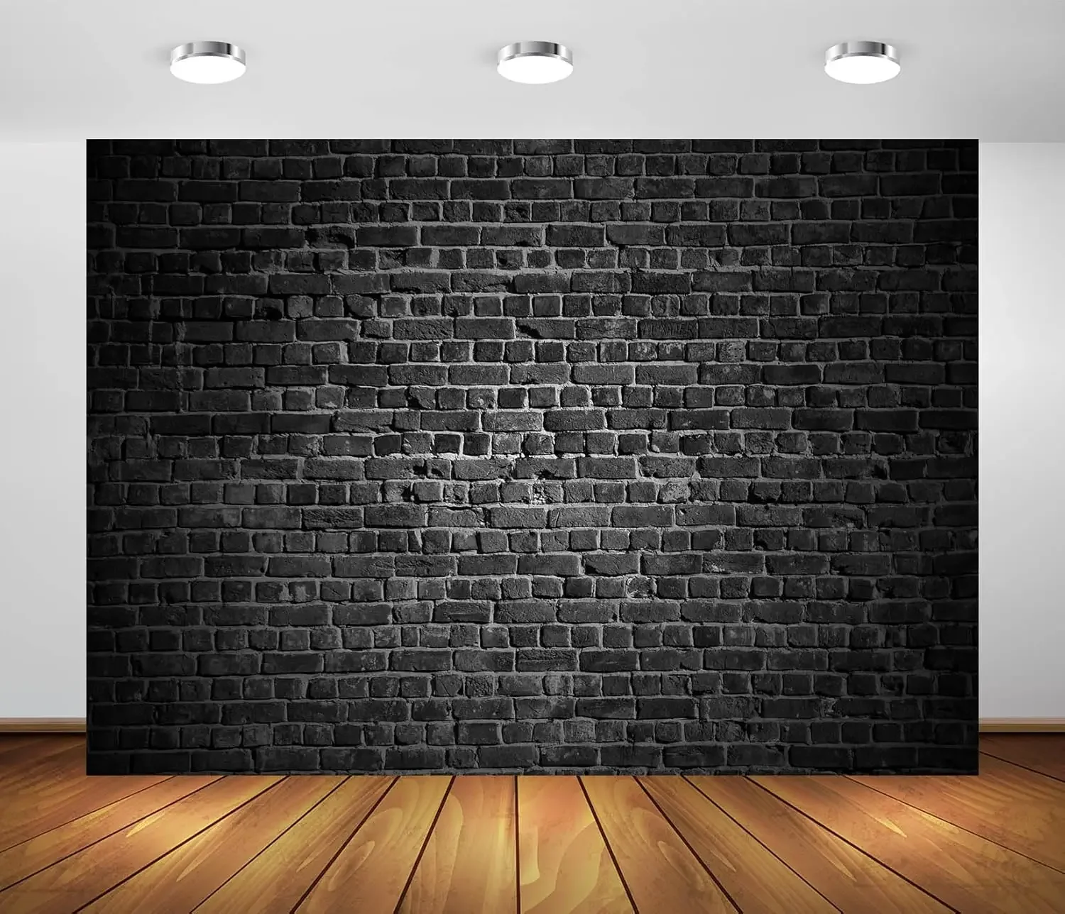 Black Brick Wall Ba…