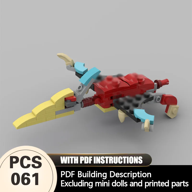 

Creators Animal Series Model MOC Building Bricks Pteranodon Modular Technology Gifts Holiday Assemble Children Toys Suit