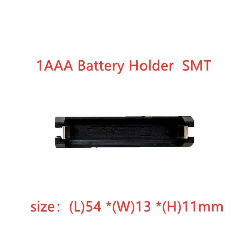 10 قطعة 1/2 فتحة AAA مصلحة الارصاد الجوية SMT حامل البطارية 1 、 2xAAA صندوق بطارية مصلحة الارصاد الجوية SMT علبة البطارية مع دبابيس لتقوم بها بنفسك