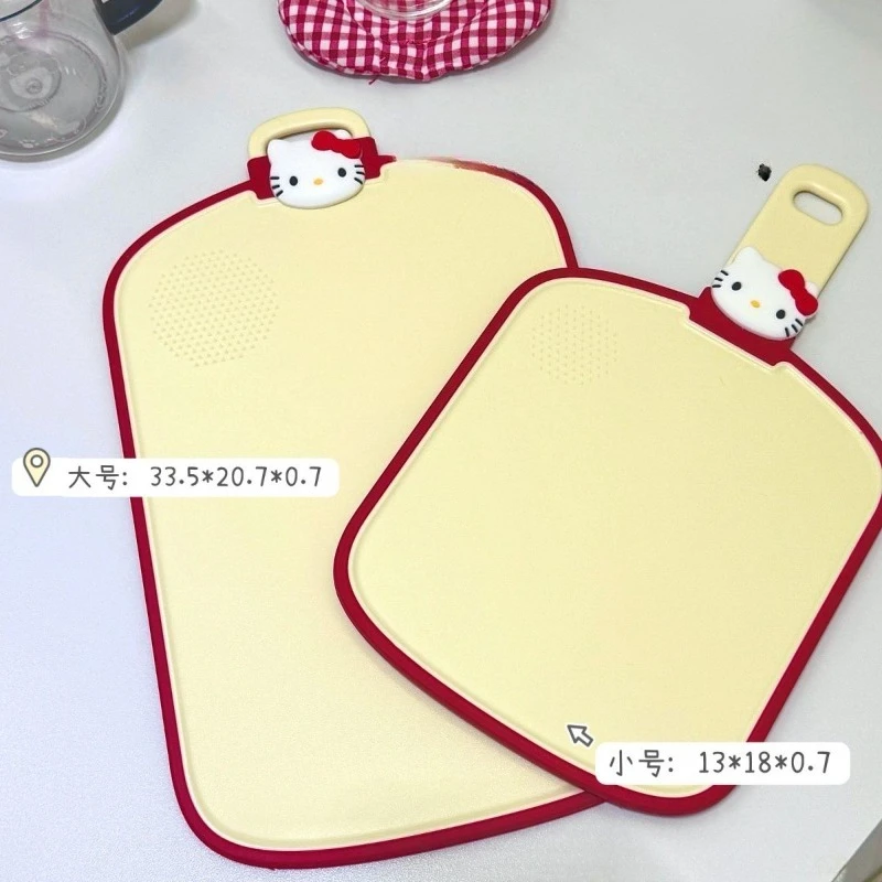 

Kawaii Hello Kitty Sanrio Cute Cartoon Cutting Board Fruit Kitchen Chopping Block Kitchen Decor Christmas Gifts for Kids