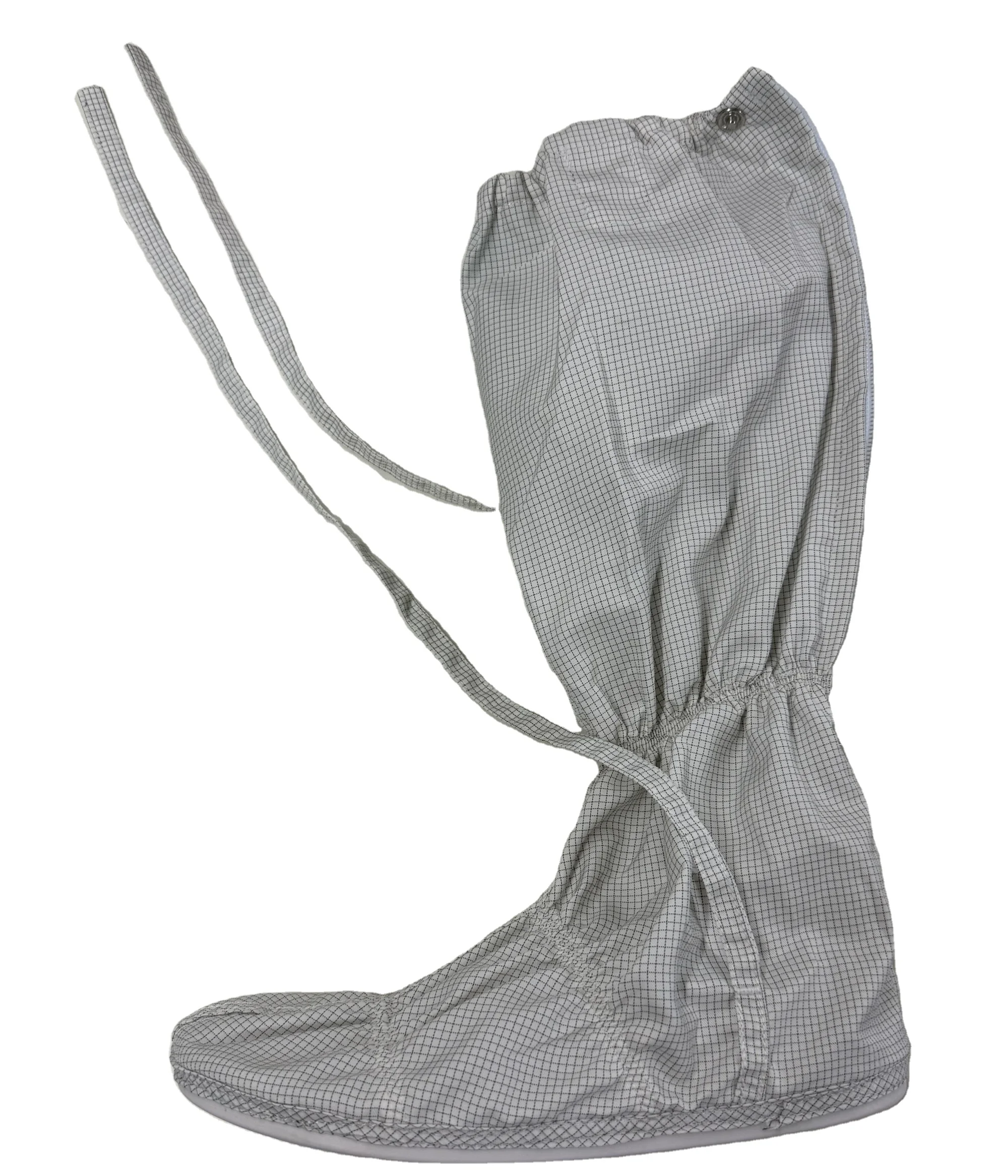 

Lab Medical Industry Reusable And Washable Cleanroom Grade Pvc Soft Sole Cleanroom Strap Zipper Style Work Safety Overboots