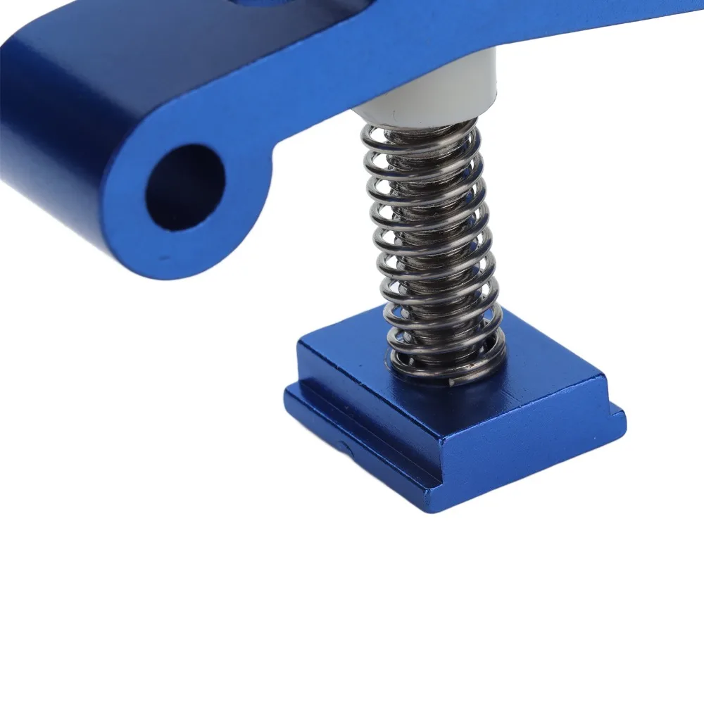 Aluminum Alloy T Track Clamps M8 Toggle Clamp Spring Nut Blue Press Plate Clamps Positioning Fixtures