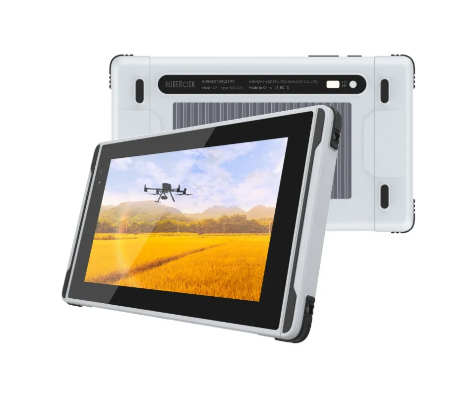 Hugerock 7 Inch 2600Nit Sunlight Readable Rugged Android Tablet PC Waterproof for DJI Drone Remote Monitor Motorcycle Display