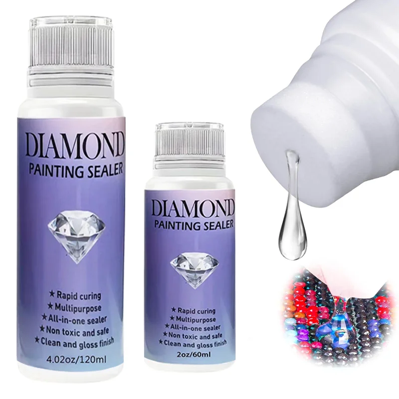 

5D Diamond Painting Glue Diamond Art Painting Accessories Sealer Fast Drying Glue Diamond Embroidery Mosaic Gel For Shine Effect