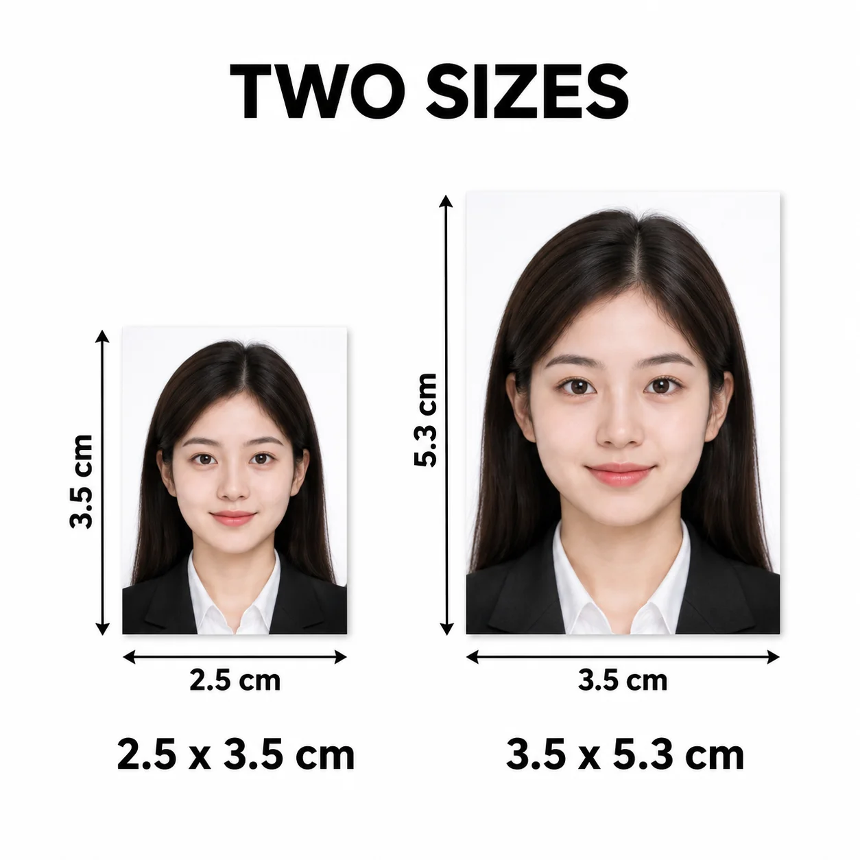 Custom ID Photo Customized Portrait Picture for Nursery Admission Wedding Registration Family Photo Remake printed on quality