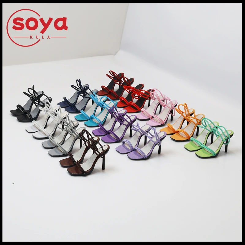 1/6 スケール シングルストラップ 薄いハイヒール シューズ モデル 分解可能 標準サイズ フィット 12 インチ TBL WB 女性兵士 アクションフィギュア ボディ