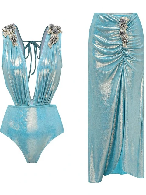 Body bikini stroje kąpielowe damskie ze spódnicą kostium kąpielowy lato nowy wzburzyć splot drukuj kostiumy kąpielowe wakacyjne osłona do bikini stroje