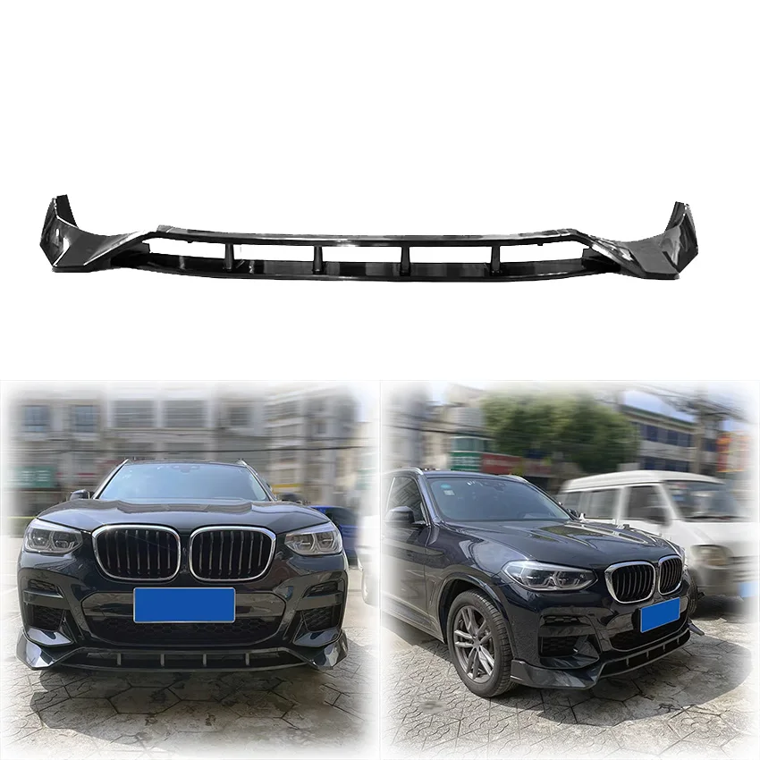 

New Design 2018 To 2021 For BMW X3 X4 G01 G02 G08 Car Front Lip Bumper Splitter Lip Diffuser Spoiler Body Kit Protector By ABS