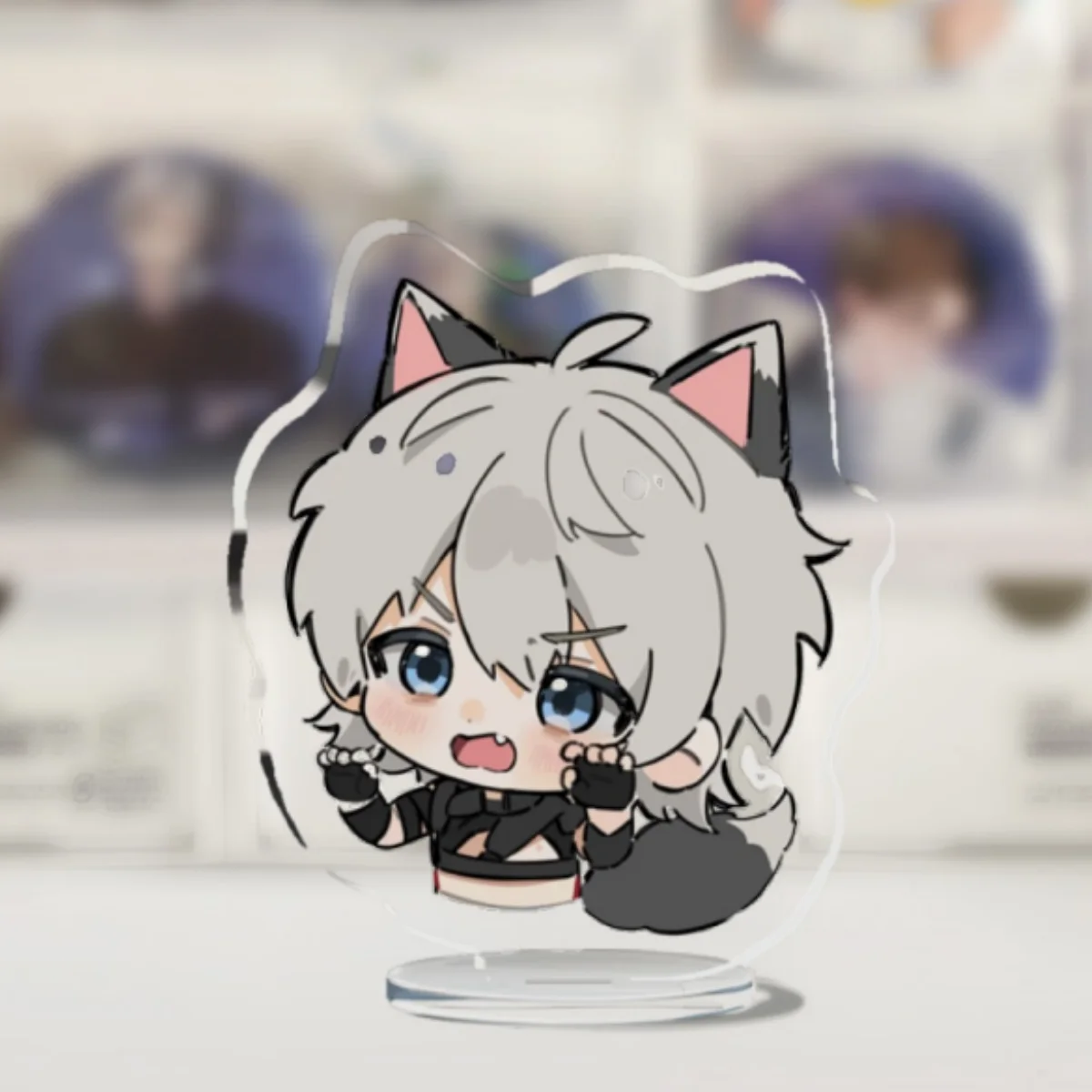 

Anime Love and Deepspace Xavier Caleb Cosplay Cute Cartoon Acrylic Figure Stand Display Model Desk Decor Toys Adorn