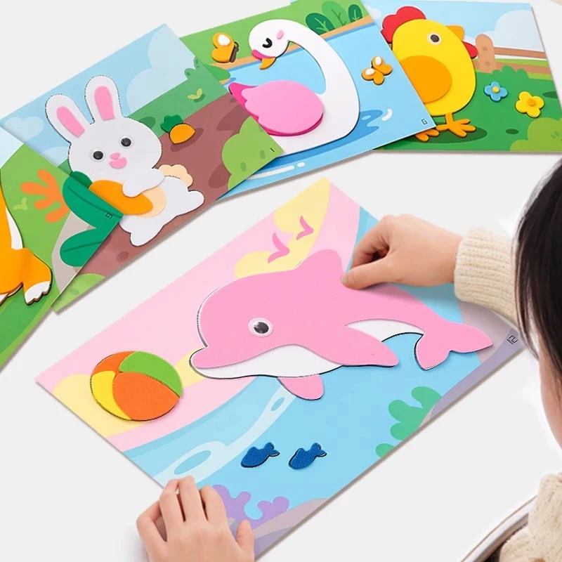 Random 10 Pieces of 3D Eva Foam Sticker Puzzles: Fun DIY Children's Game, Perfect Educational Material, Great Gift! Perfect Choice for Halloween and Christmas. view 6