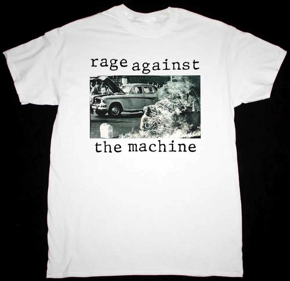 

RAGE AGAINST THE MACHINE RATM 1992 Cotton White Unisex Full Size Shirt