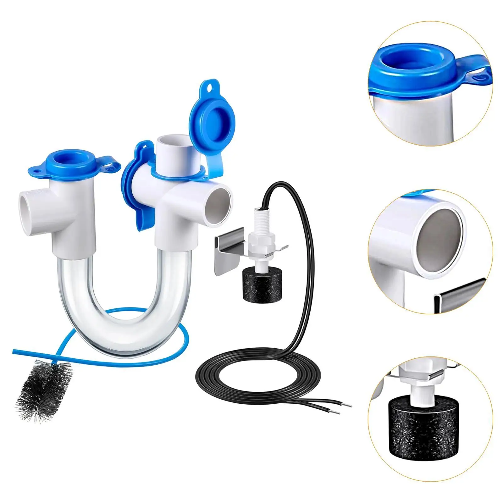 Piège à condensats avec brosse de nettoyage pour drain efficacement le dortoir à condensats