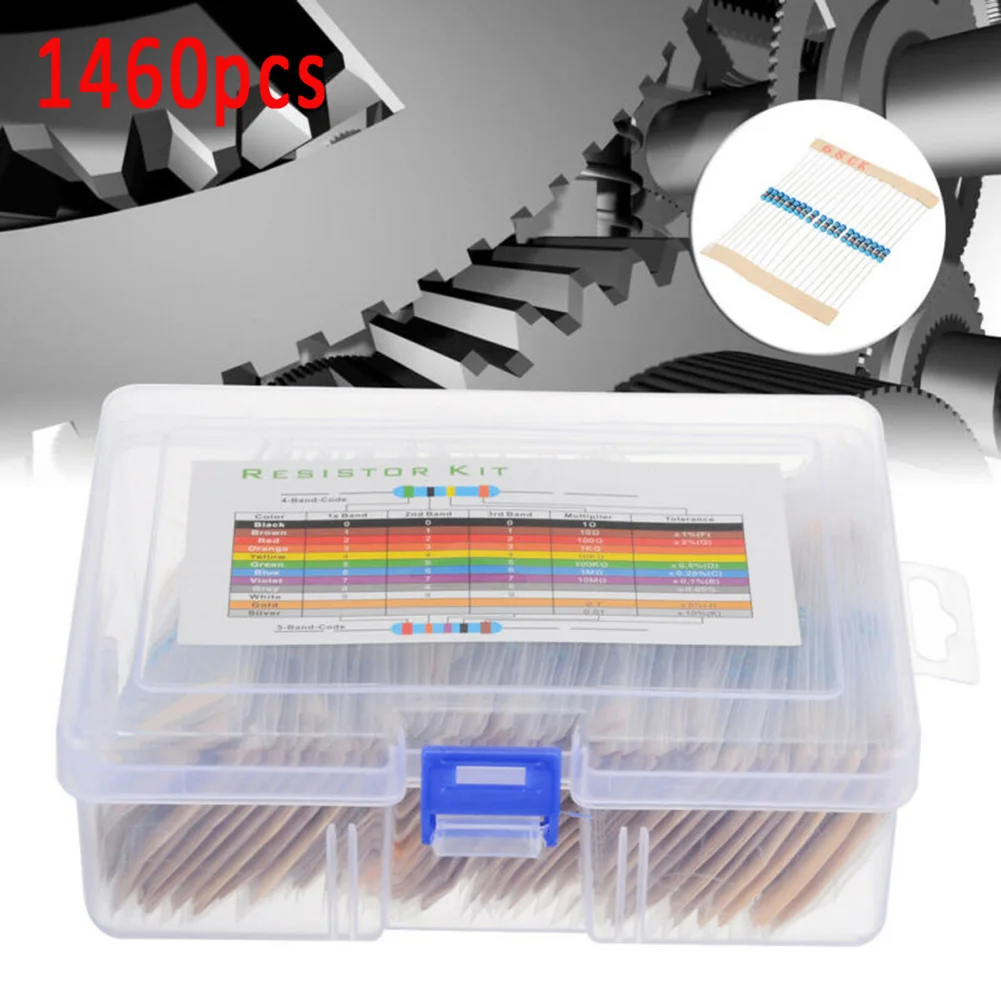 

Labeled Storage Box Metal Film Resistors Wide Resistance Range 1 -1M Categorized Labeled Box Complete Resistor Value Range
