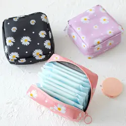 Korean Cartoon Large Capacity Sanitary Napkin Storage Bag Cute Coin Purse Cosmetic Bag Travel Goods