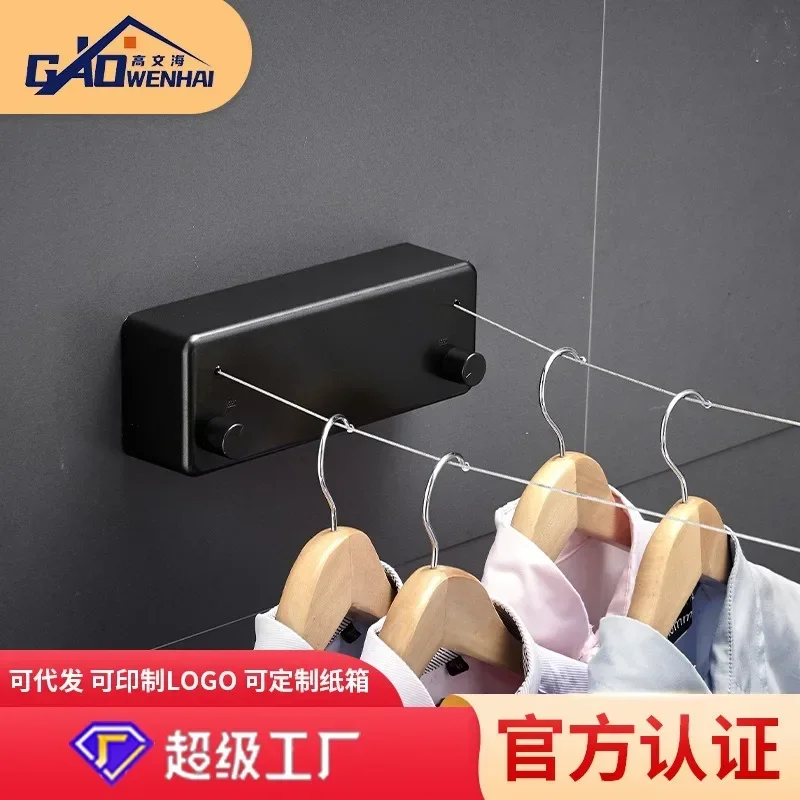 Retractable Clothesline Stainless Seel Pull-Out Clothes-Drying Machine Rope Space-Saving Clothes Drying Rack For Household