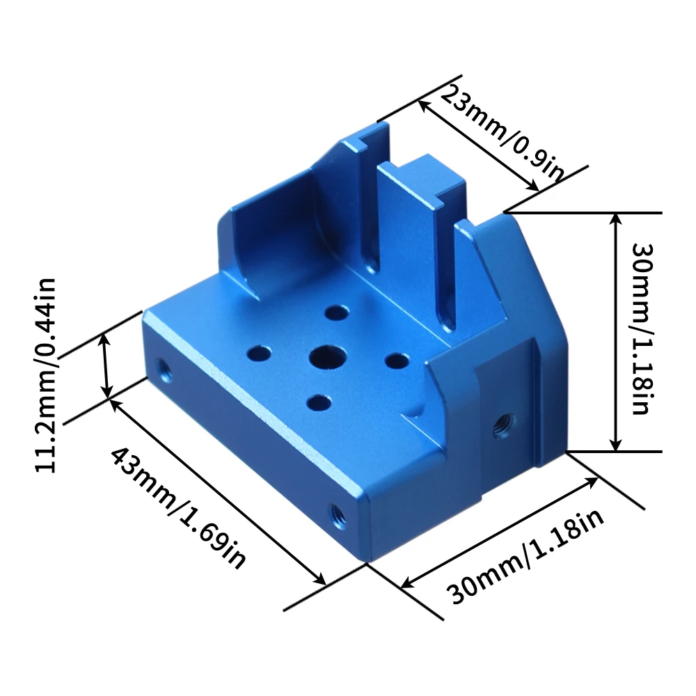 FYSETC DRAGON Multi-Mount All Metal Mount E3D V6 Volcano Hotend Bracket for Ender 3 Ender 5 CR-10 Series 3D Printer